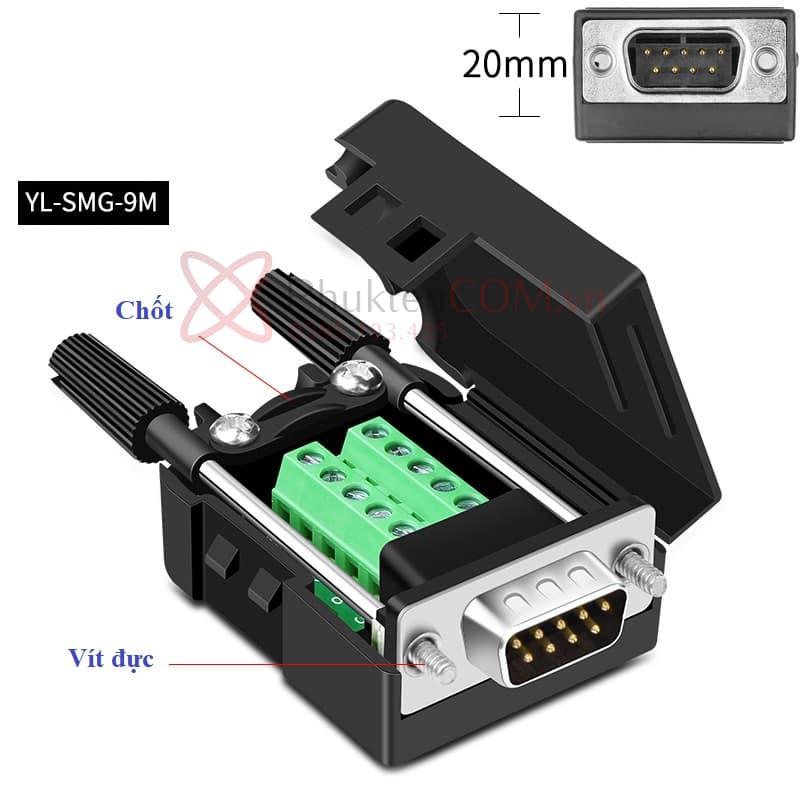 Đầu nối DB9, cổng DB15, DB25 chân vặn vít HD-LINK